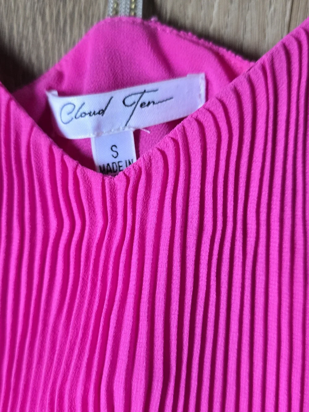 Cloud Ten Pink Ruffle Tank - Picture 3 of 3